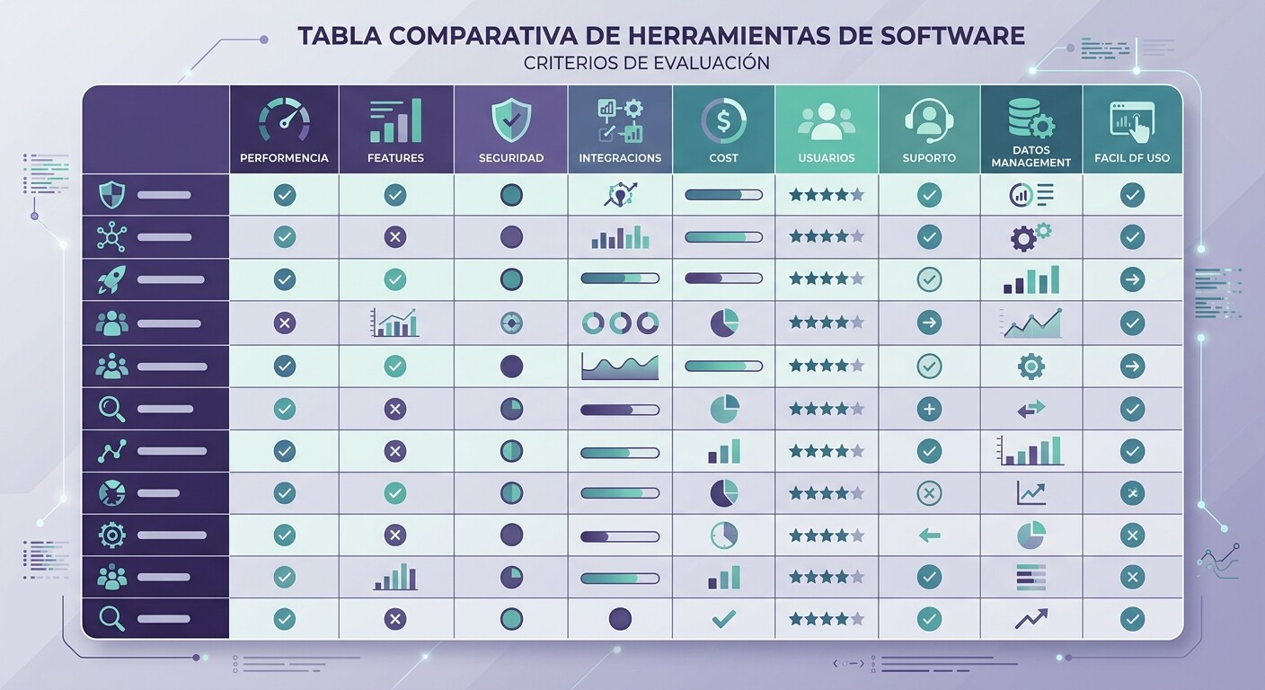 Tabla comparativa de alternativas a Bilky para asesorías: Holded, Quipu, Sage, A3, ContaSol, Anfix y CopilotGestoria