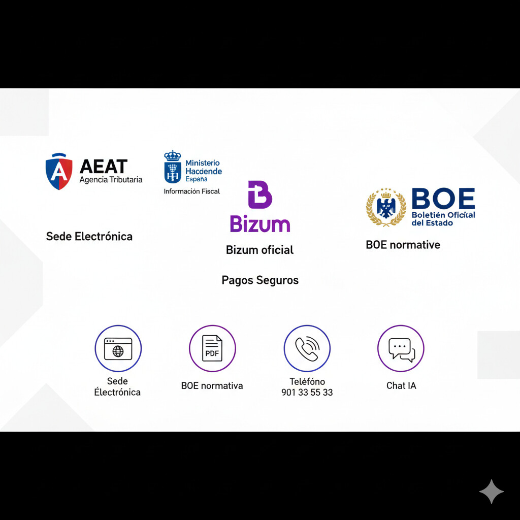 Recursos oficiales Bizum Hacienda: links BOE, AEAT, Ministerio Hacienda, Bizum oficial