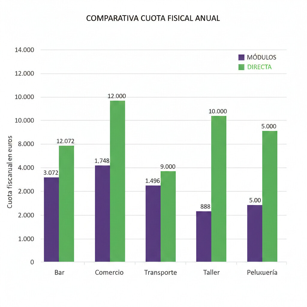 Infografía visual mostrando los 7 errores más costosos al renunciar a módulos con iconos de advertencia y costes estimados