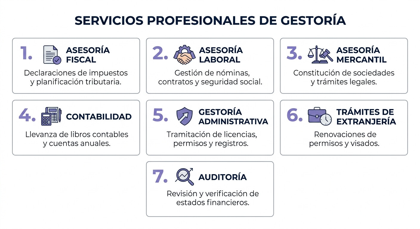Infografía con las 7 obligaciones del Estatuto del Becario 2026 para empresas y gestorías españolas