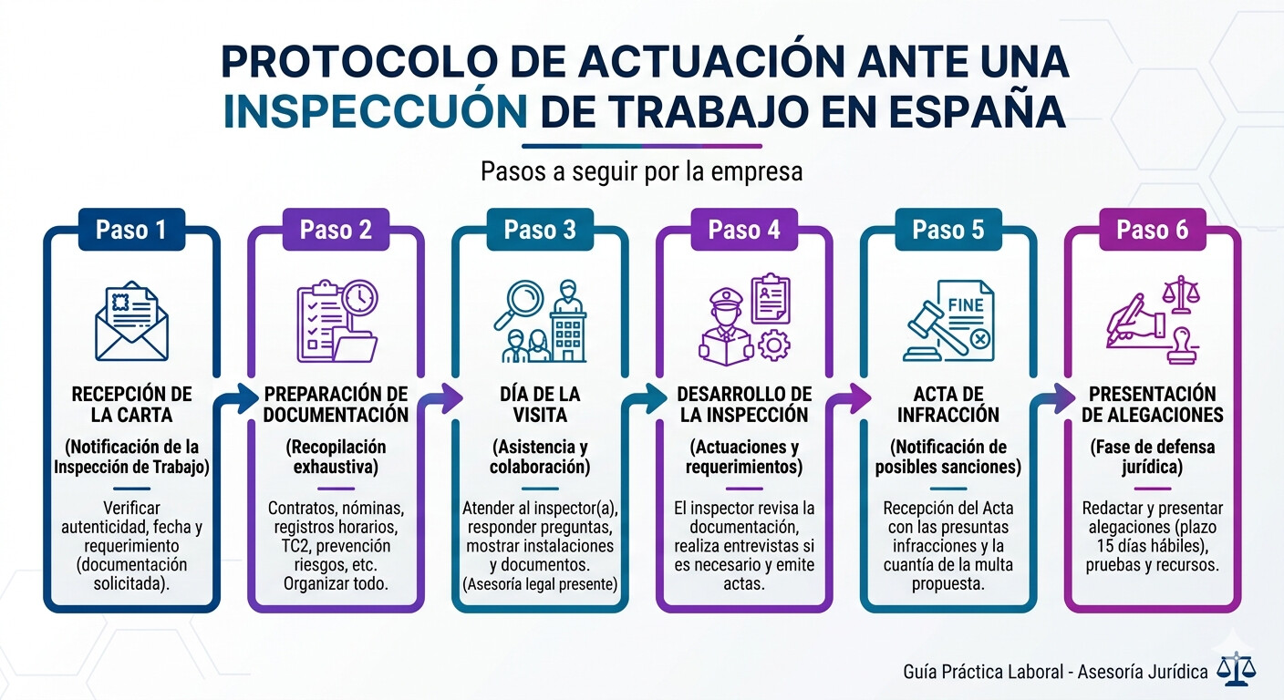 Protocolo paso a paso para responder a la Inspección de Trabajo sobre contratos fijos discontinuos