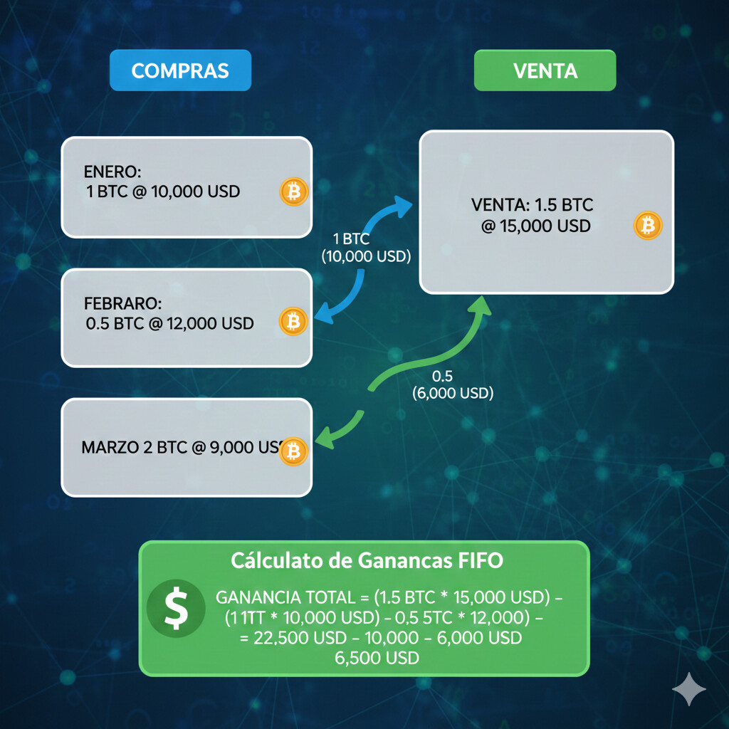 Método FIFO criptomonedas cálculo plusvalías