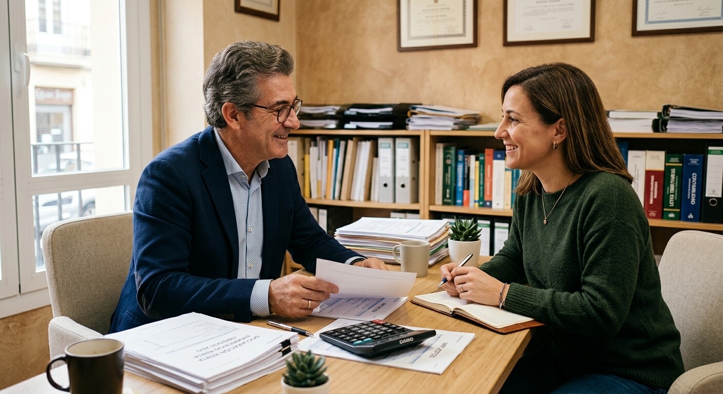 Gestor de despacho pequeño especializado en un nicho fiscal concreto, atendiendo a un cliente de forma cercana frente a una gran plataforma consolidada