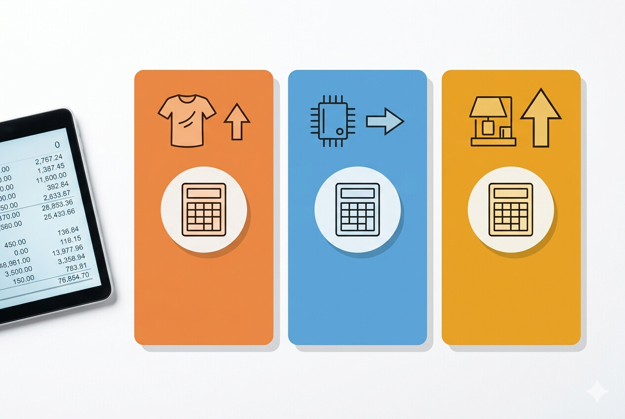 Calculadora de impacto económico del Reglamento UE 2026/382 para tres perfiles de clientes: dropshipper de moda, tienda de electrónica y revendedor de accesorios