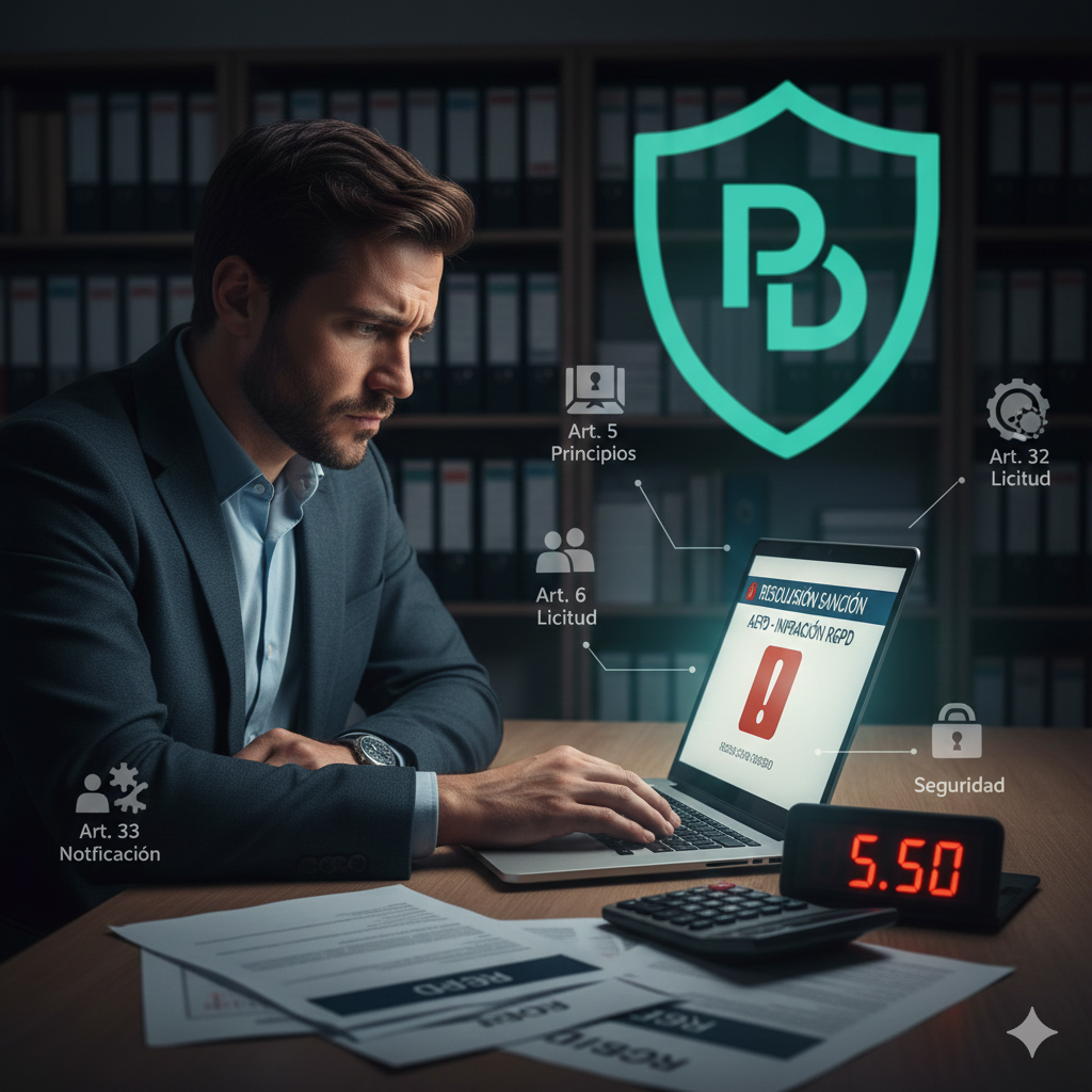 RGPD Gestorías 2025: Multas Reales (Casos 1.2M€) + Checklist Compliance