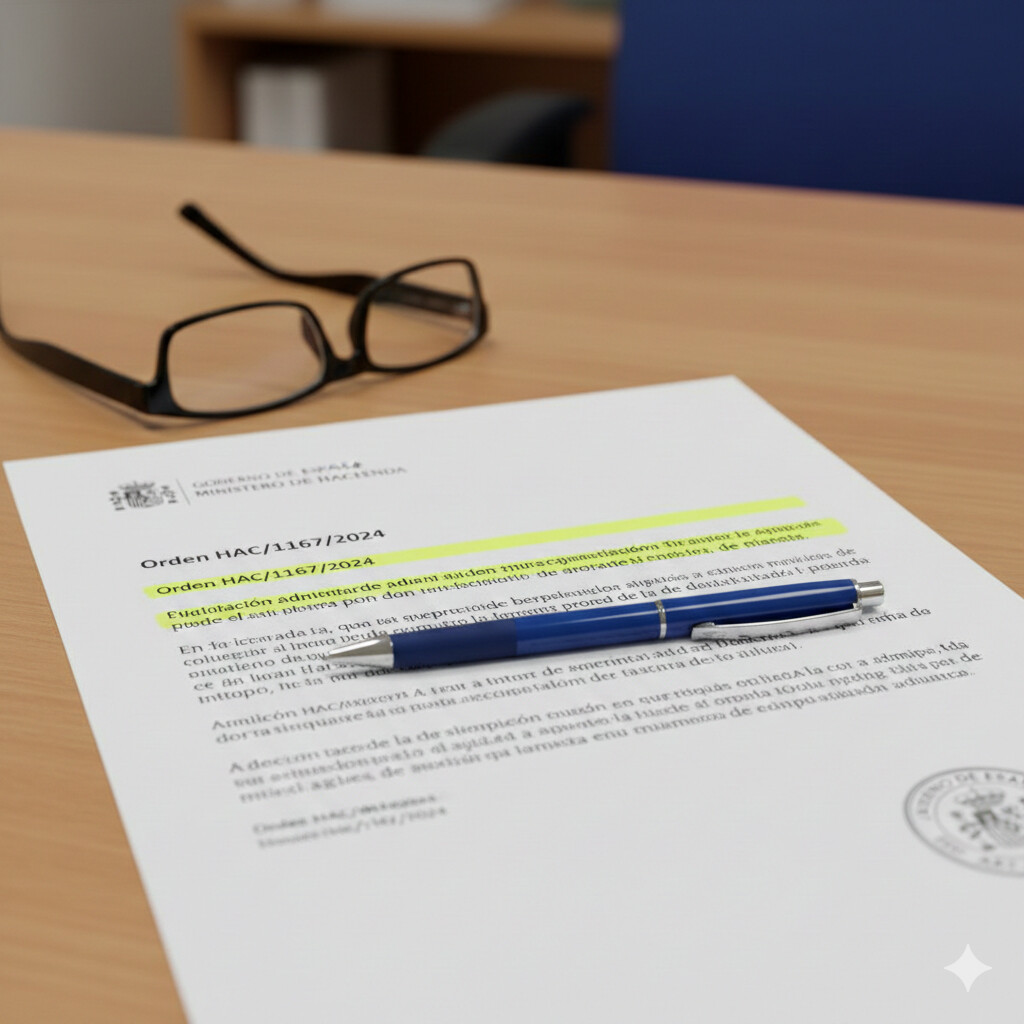 Tabla comparativa de cambios normativos 2025 en IVA y recargo de equivalencia según Orden HAC/1167/2024