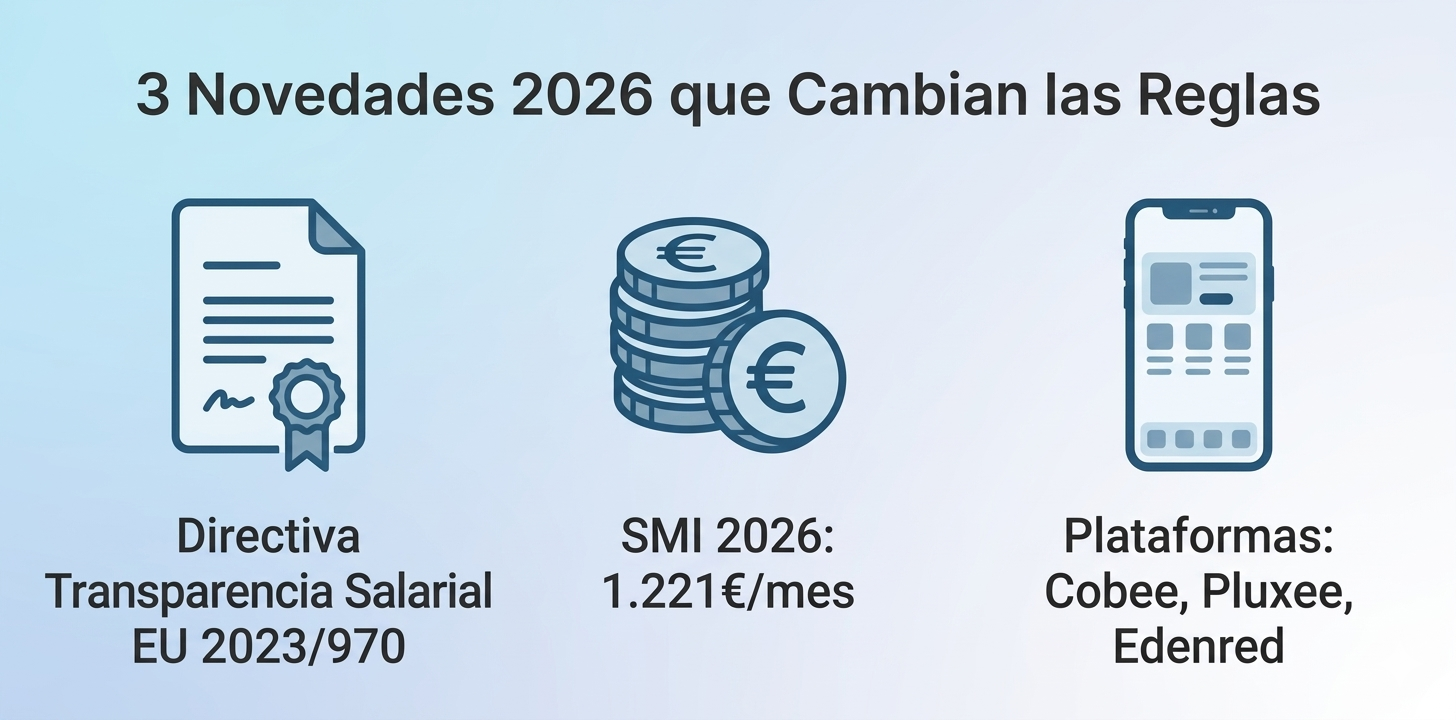 Novedades retribución flexible 2026 transparencia salarial SMI tendencias