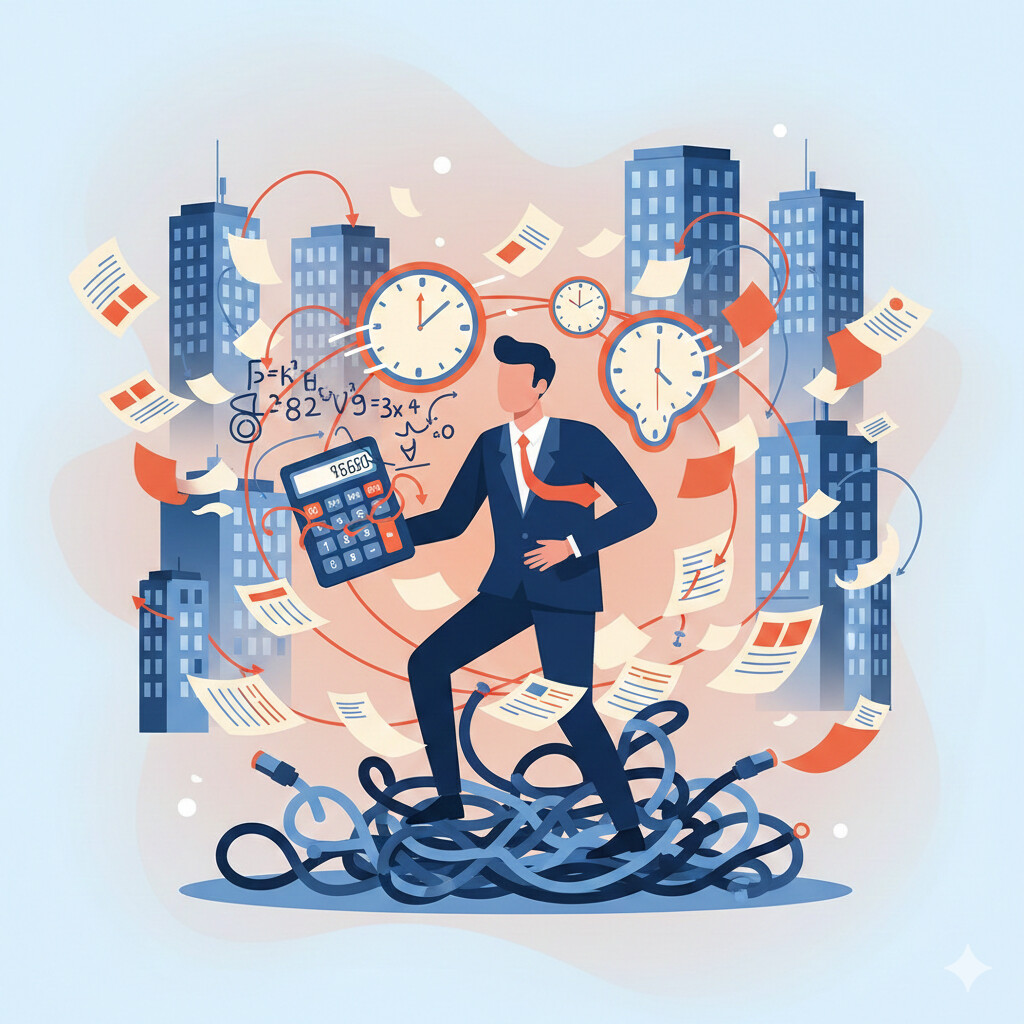 Infografía mostrando principales pain points de Pilar II: 480 datos GIR, coordinación global subsidiarias, $500K+ coste compliance, rechazo total por errores formales