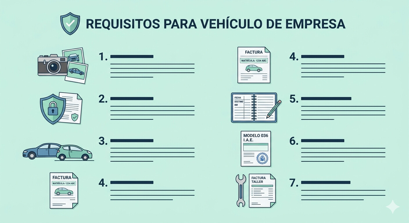Lista de verificación de los 7 elementos del protocolo documental anti-inspección para la deducción del vehículo del autónomo en 2026