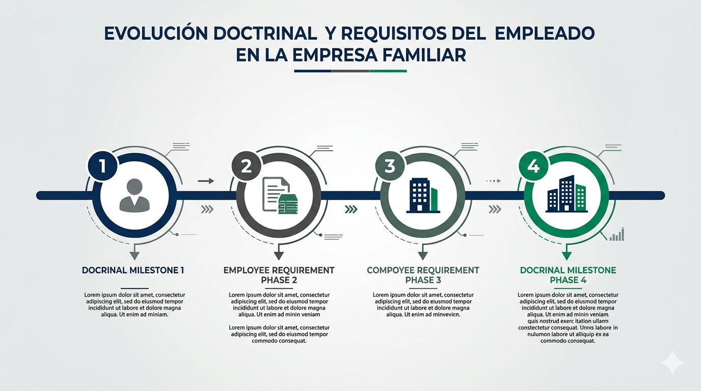 Línea de tiempo de la evolución doctrinal del requisito del empleado en empresa familiar: desde exclusividad hasta doctrina de grupo 2026