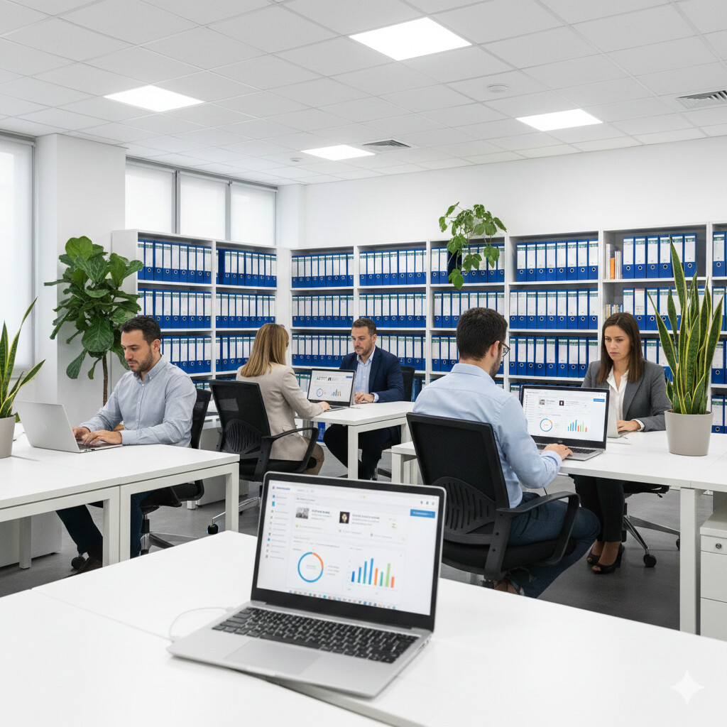 Caso práctico gestoría 8 empleados teletrabajo híbrido Sesame HR integración A3