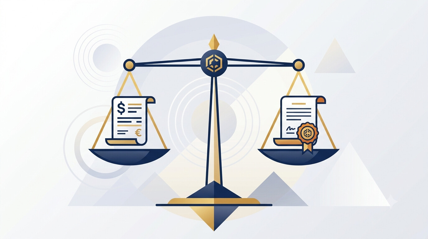 Balanza de la justicia junto a documentos fiscales, símbolo de la doctrina del Tribunal Supremo sobre la motivación individualizada de la culpabilidad en sanciones tributarias