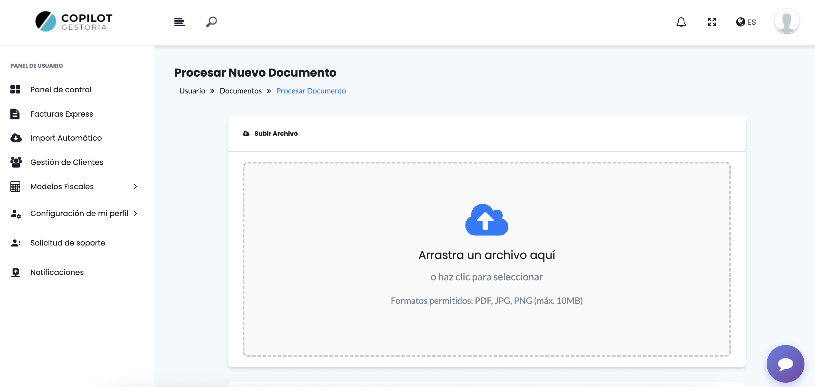 Upload de Documentos